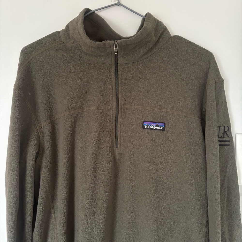 Patagonia Micro D 1/4 Zip Fleece Pullover Basin Green Men’s Medium STY26176 - Picture 2 of 9